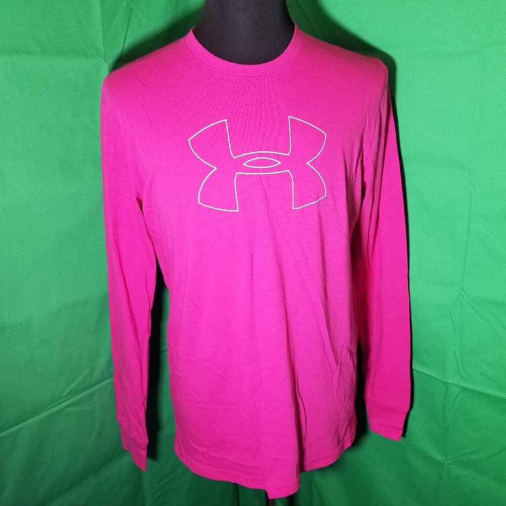 Under Armour‎ Men Medium Crewneck Long Sleeve Loose Pink Cancer Awareness